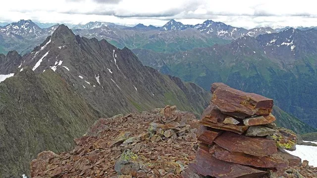 Verwall Runde Schönpleisjoch Aussicht Silvretta