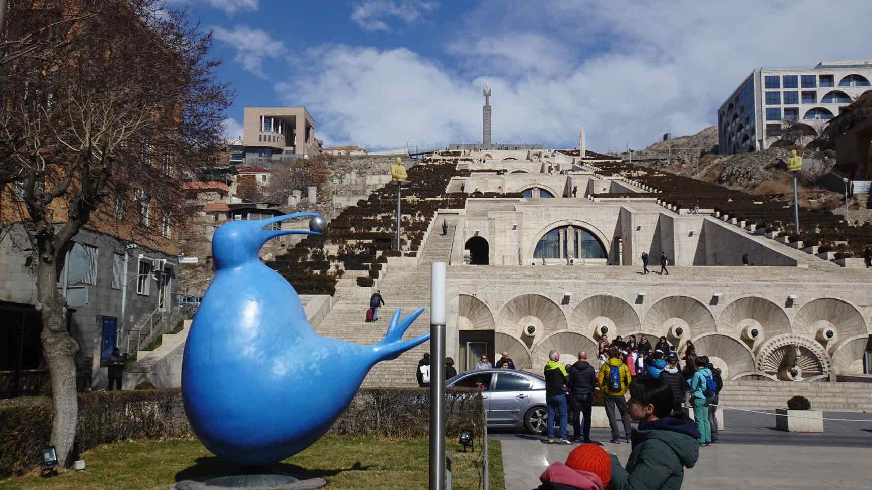 Die Kaskade im Zentrum von Jerewan