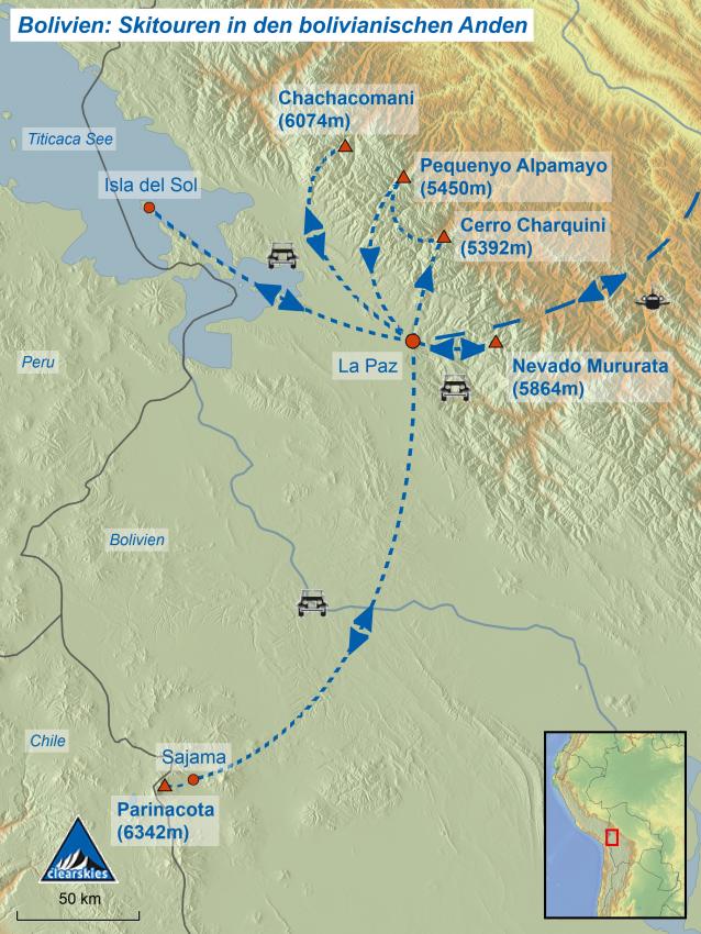 Skitour Bolivien