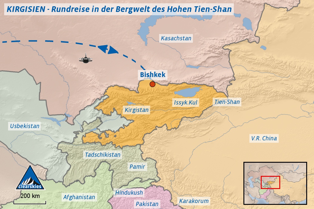 Karte Kirgistan