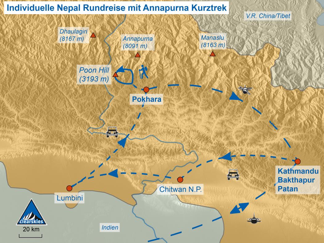 Nepal Reise trekking